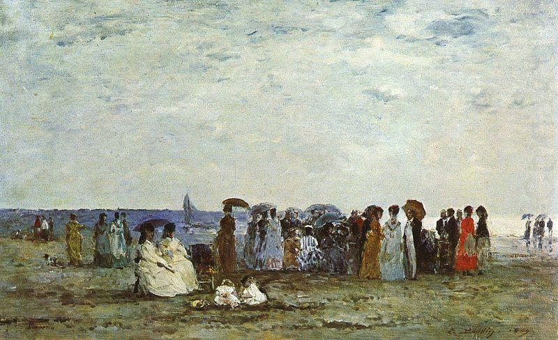 Eugene Boudin Bathers on the Beach at Trouville china oil painting image